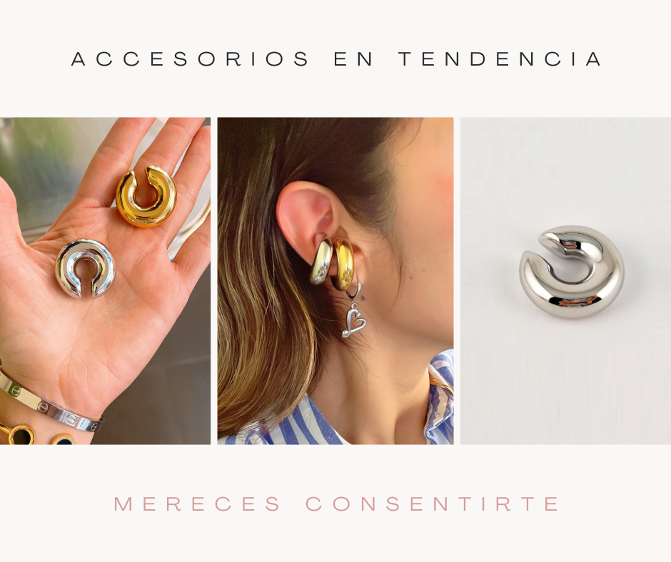 Ear Cuff Chunky Dorado