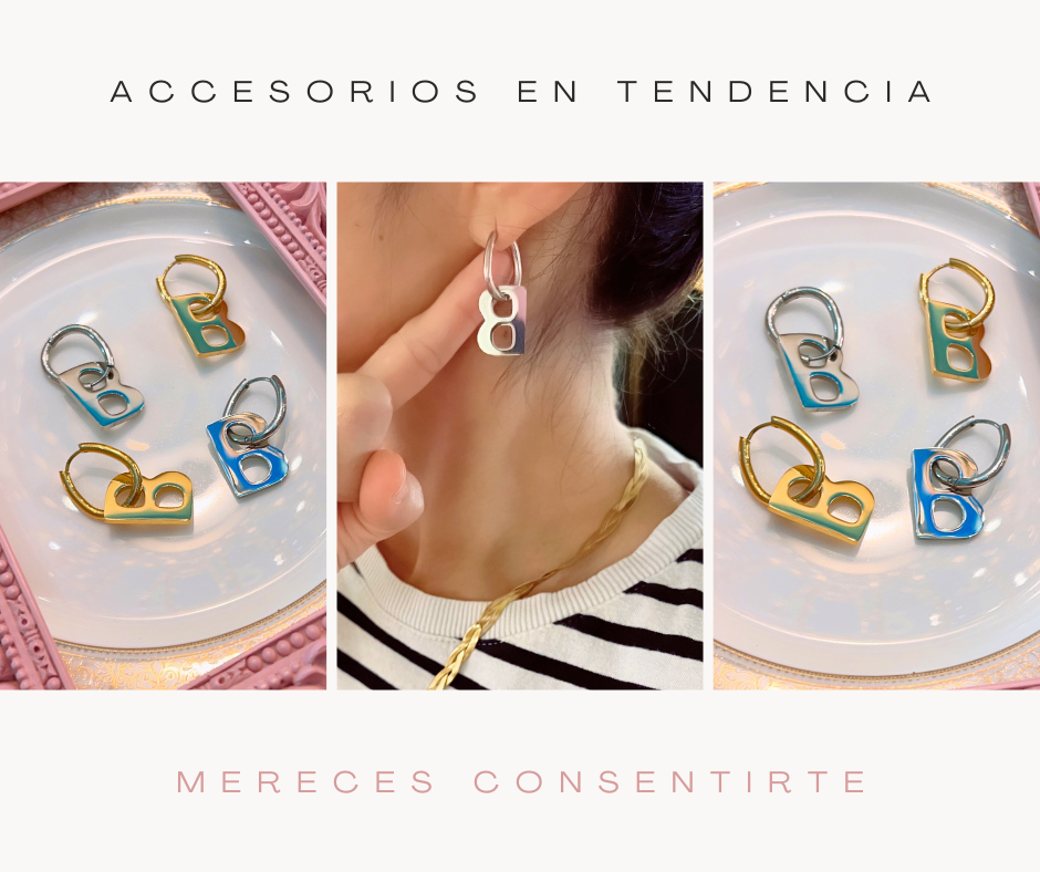 Aretes Trendy B Dorados