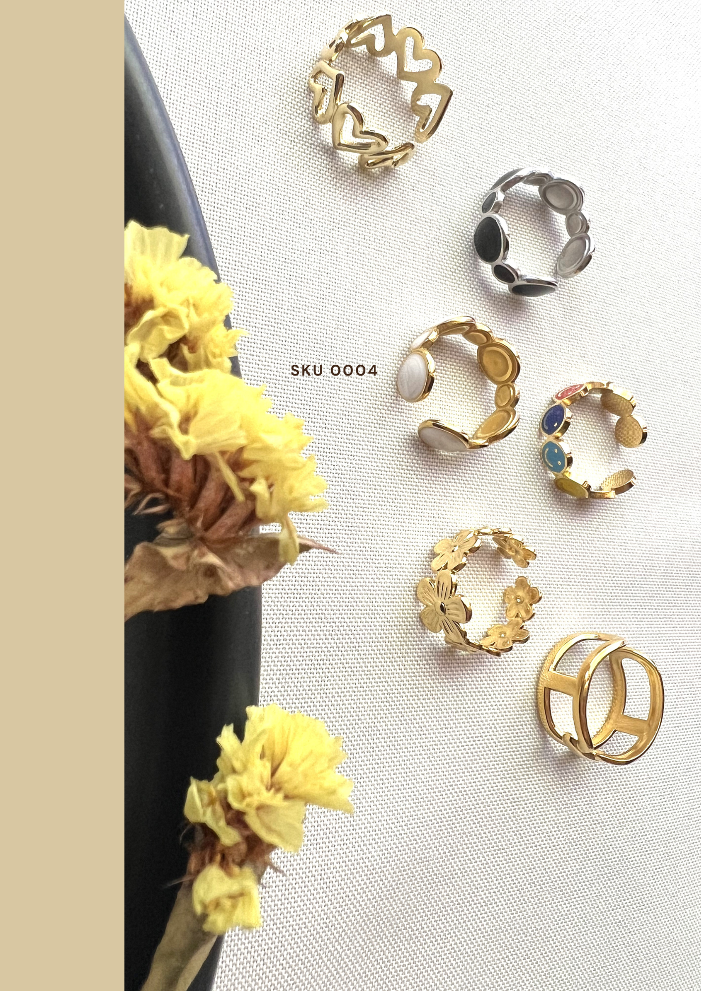 Anillo Blanco Ajustable