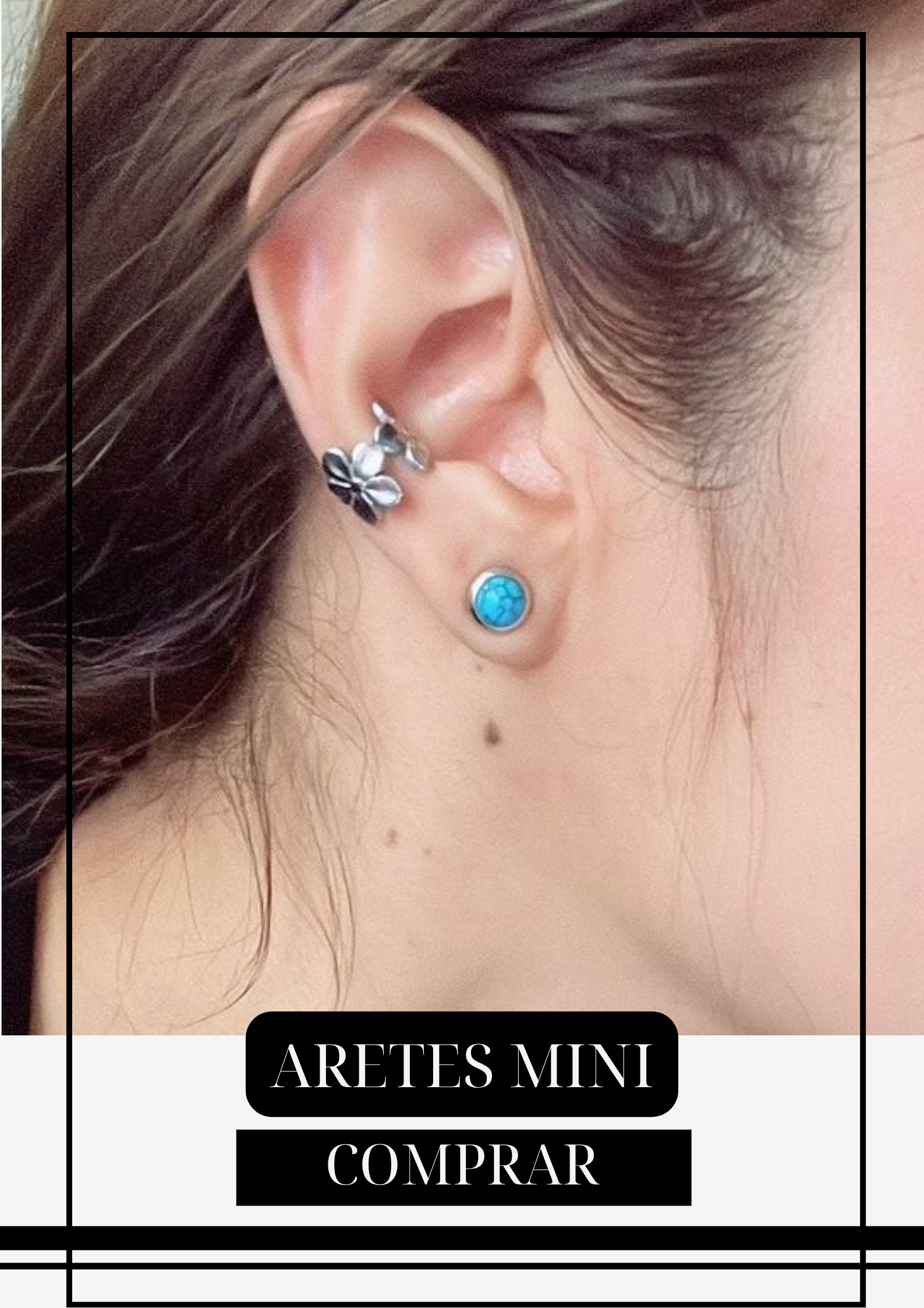 Aretes Mini Turquesa