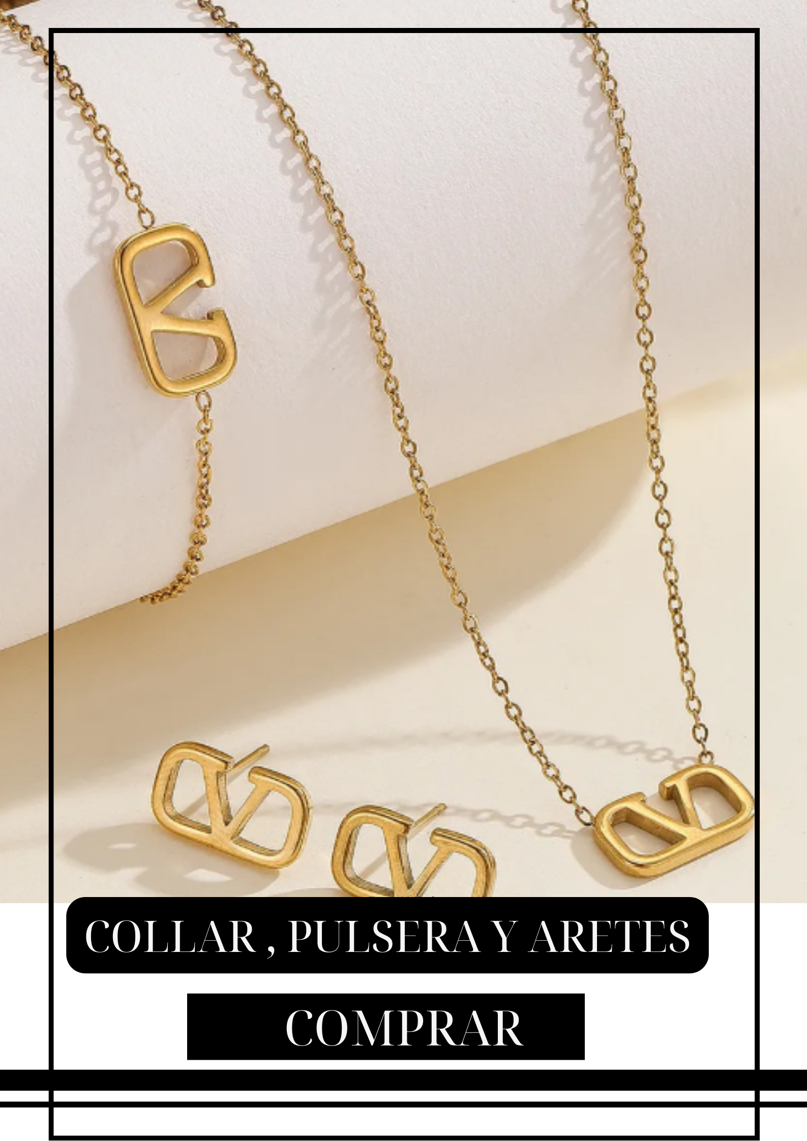SET Collar, Pulsera y Aretes V