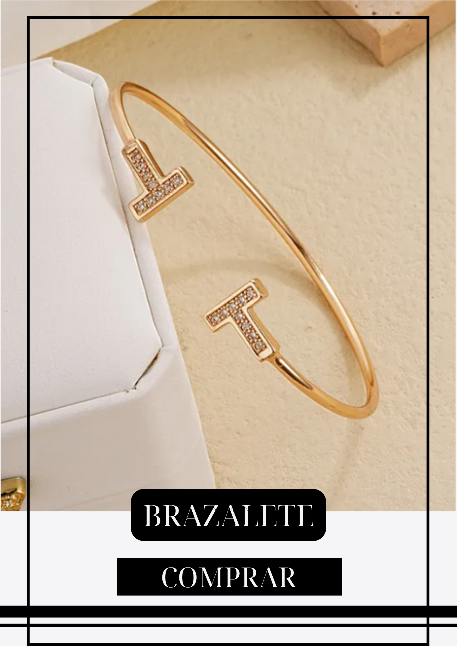 Brazalete T Dorado