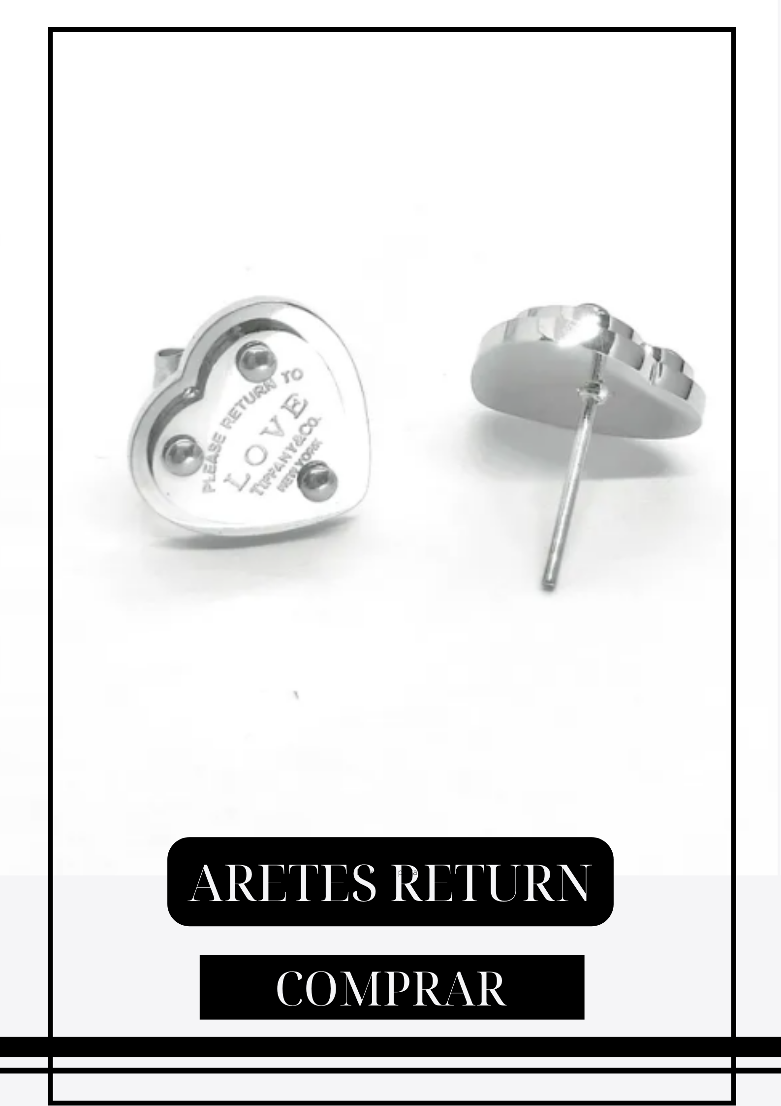 Aretes Return Plateados