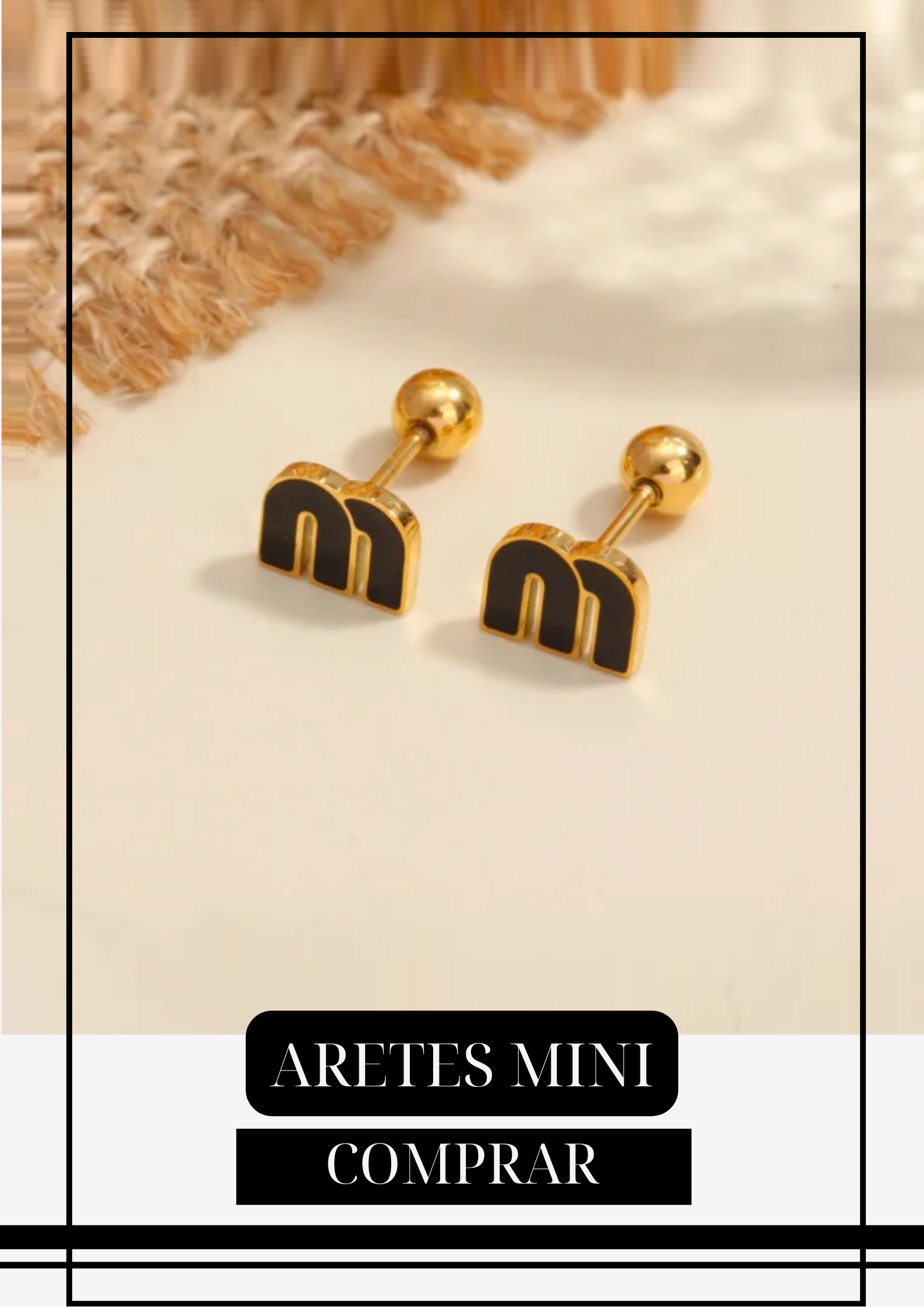 Aretes Mini MM Black