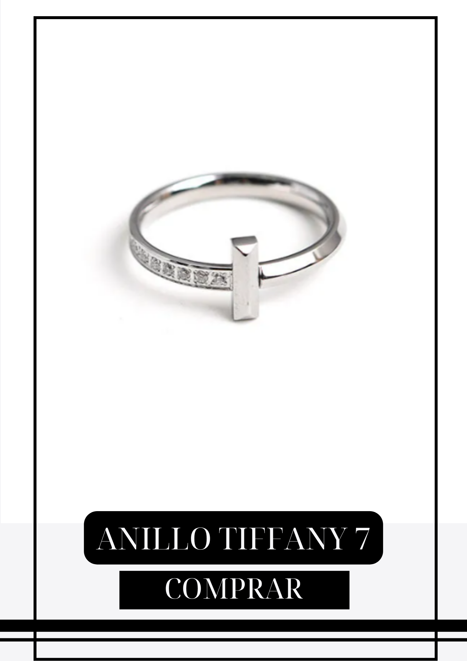 Anillo Tiff Plateado Talla 7