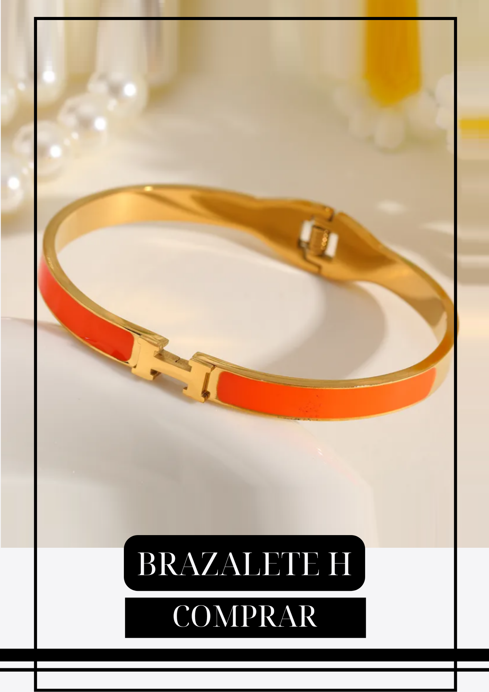 Brazalete H Minimalista Naranja