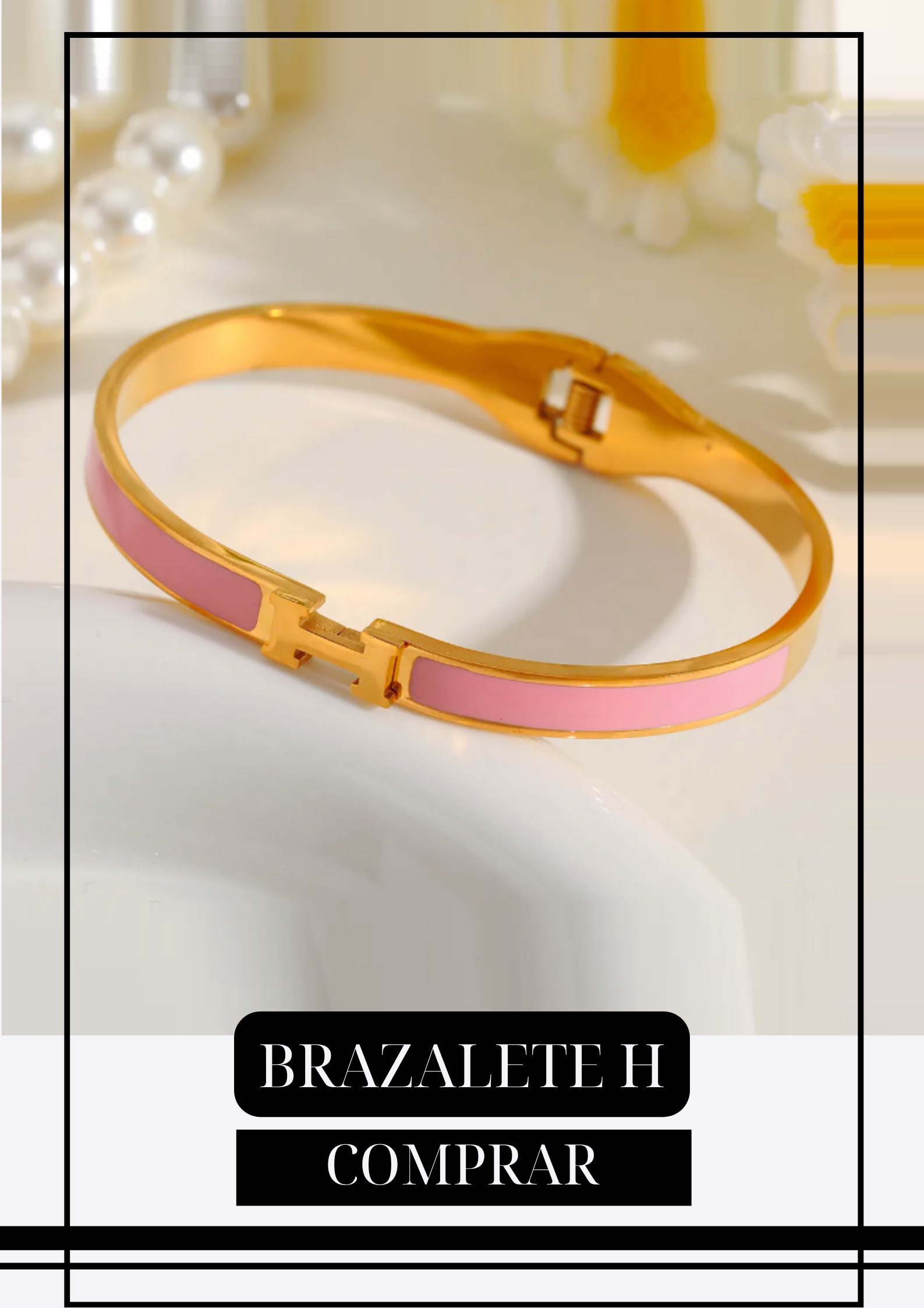 Brazalete H Minimalista Pink