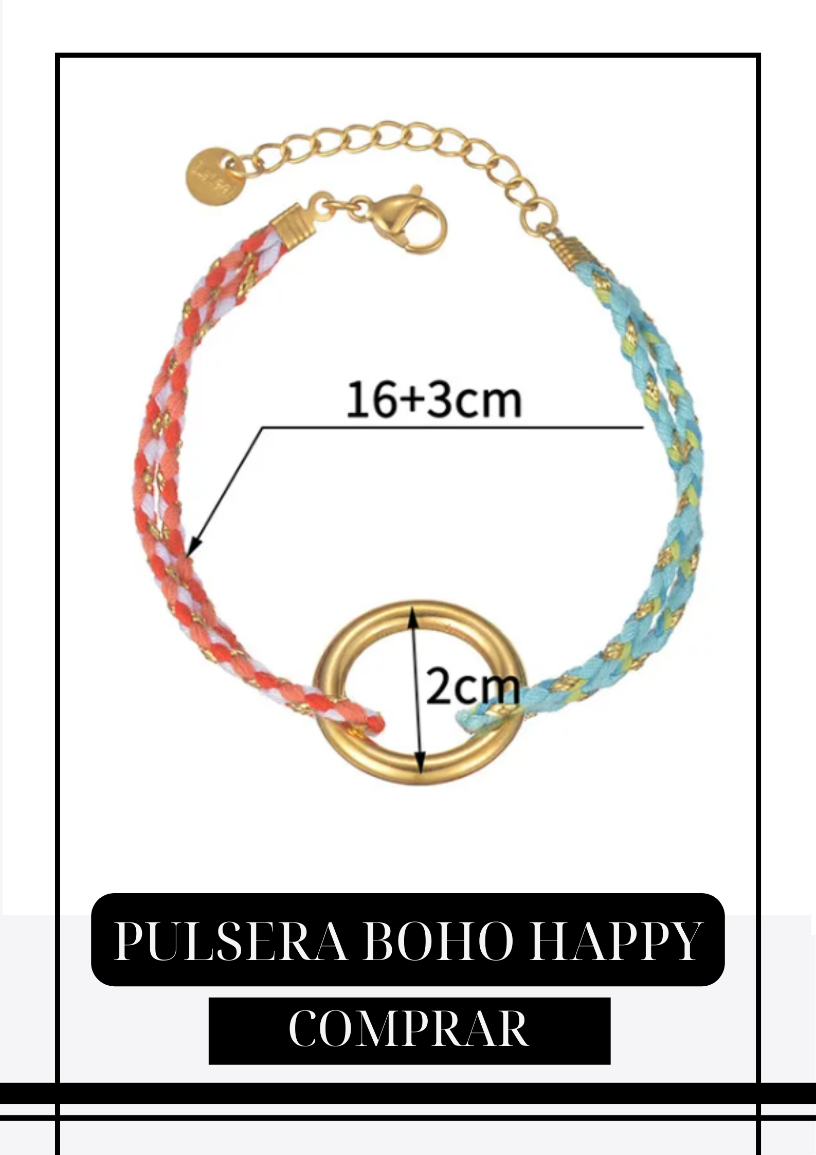 PULSERA BOHO HAPPY