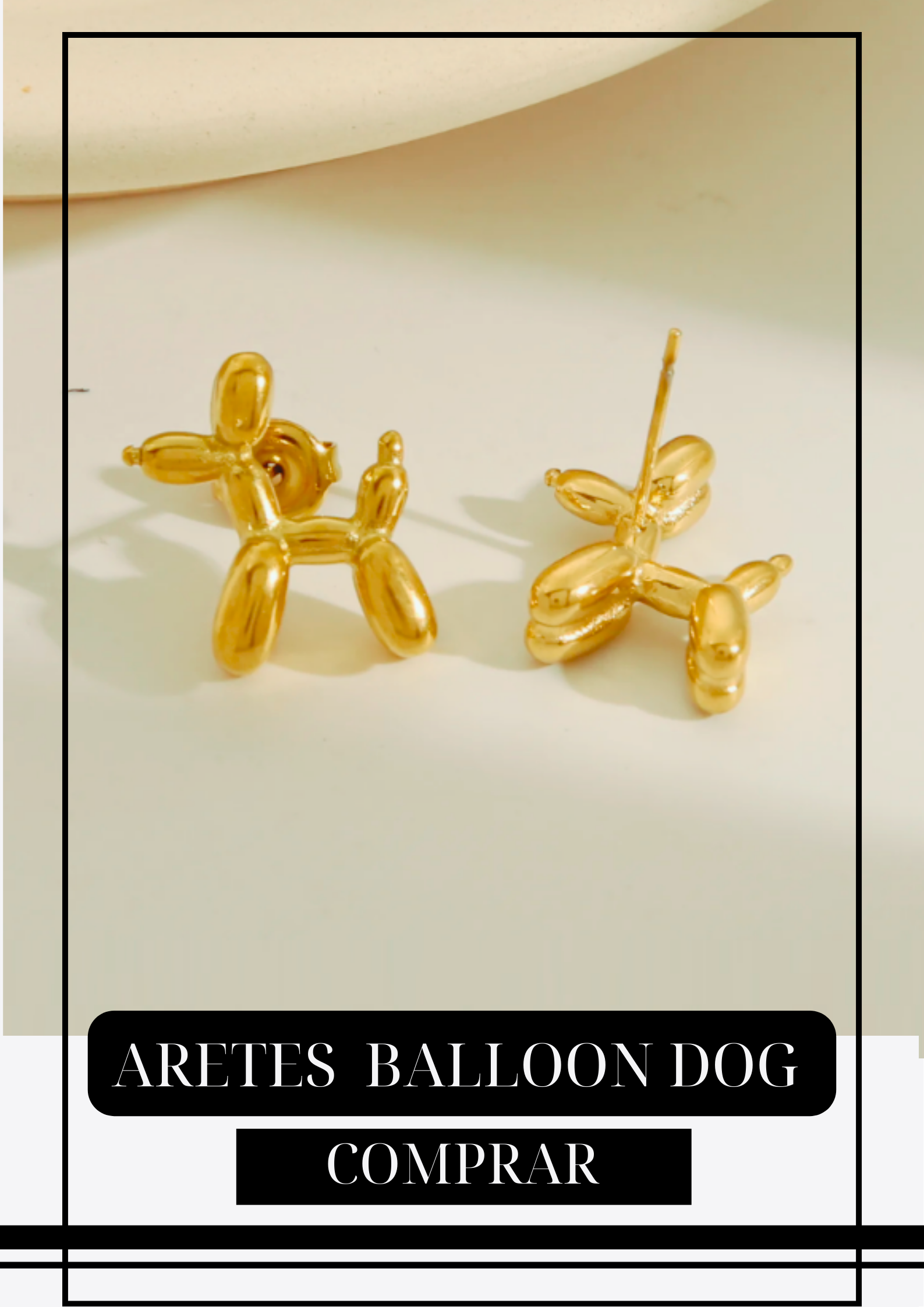 Aretes Balloon Dog