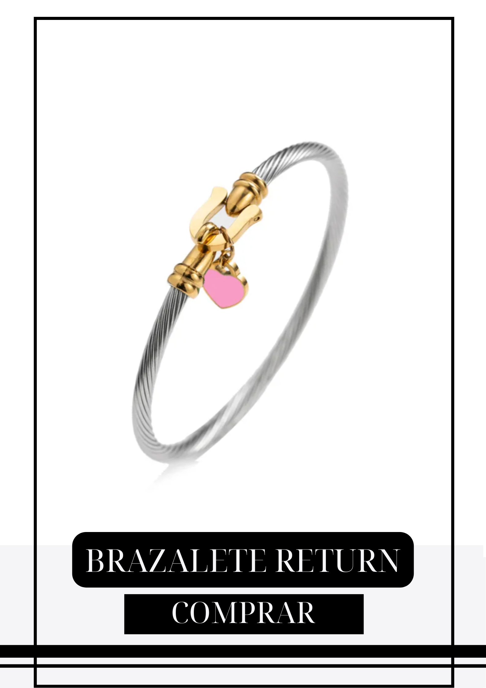 Brazalete Return dije Pink