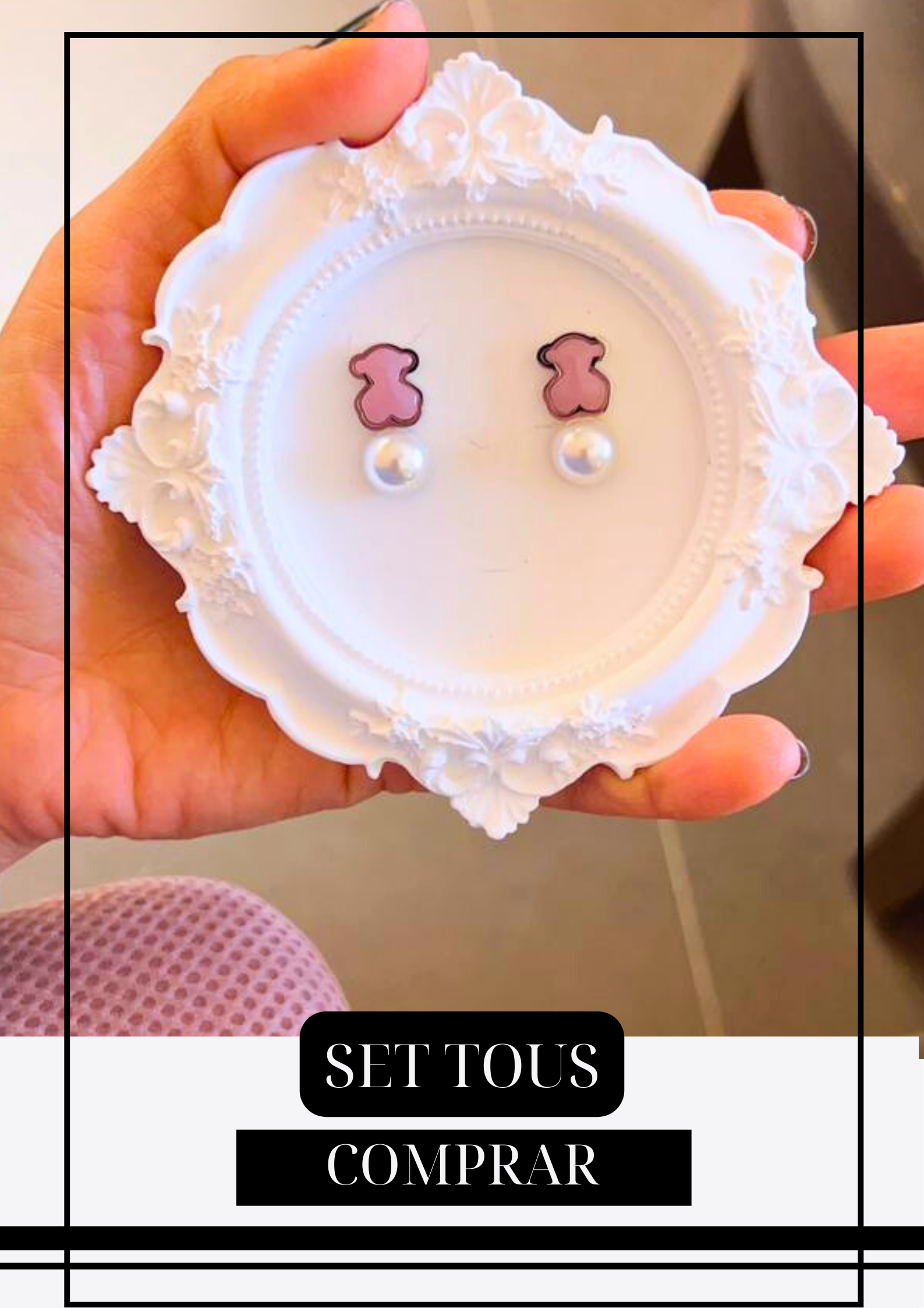 Aretes Ositos Pink