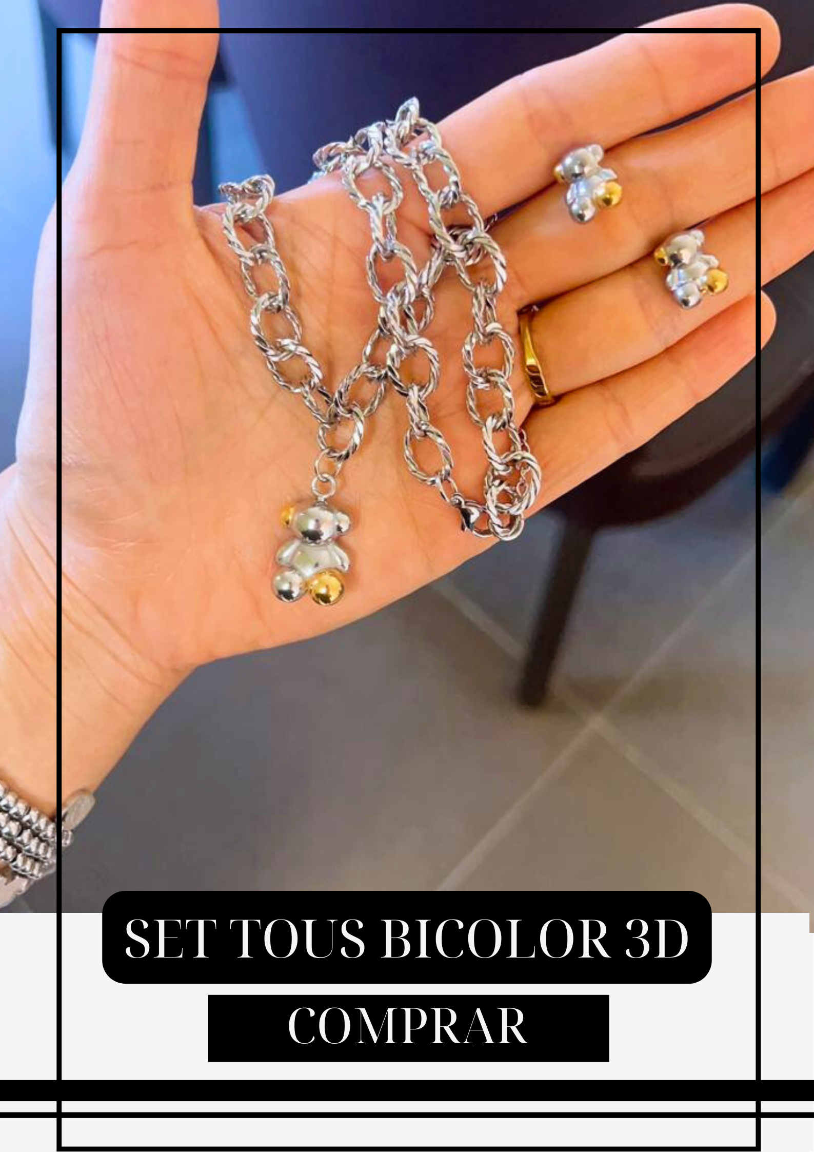 SET OSITOS BICOLOR 3D