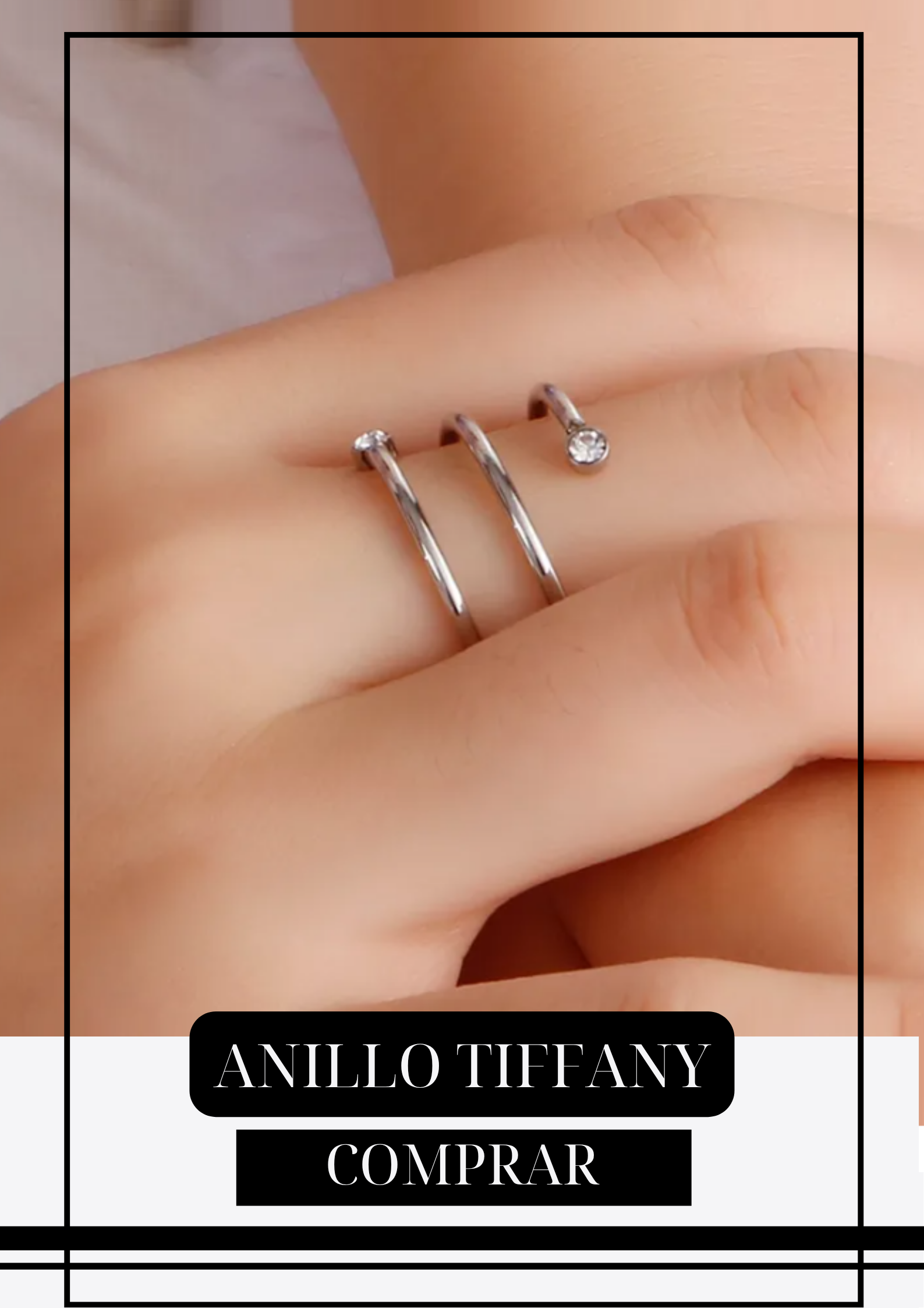 Anillo Circular Tiff Plateado