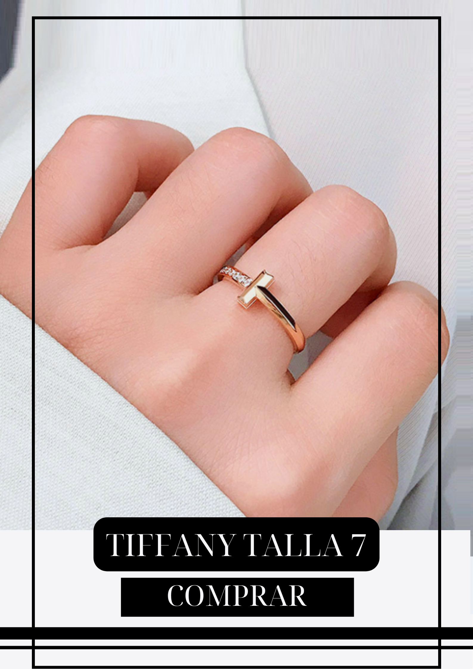 Anillo Tiff Oro Rosa Talla 7