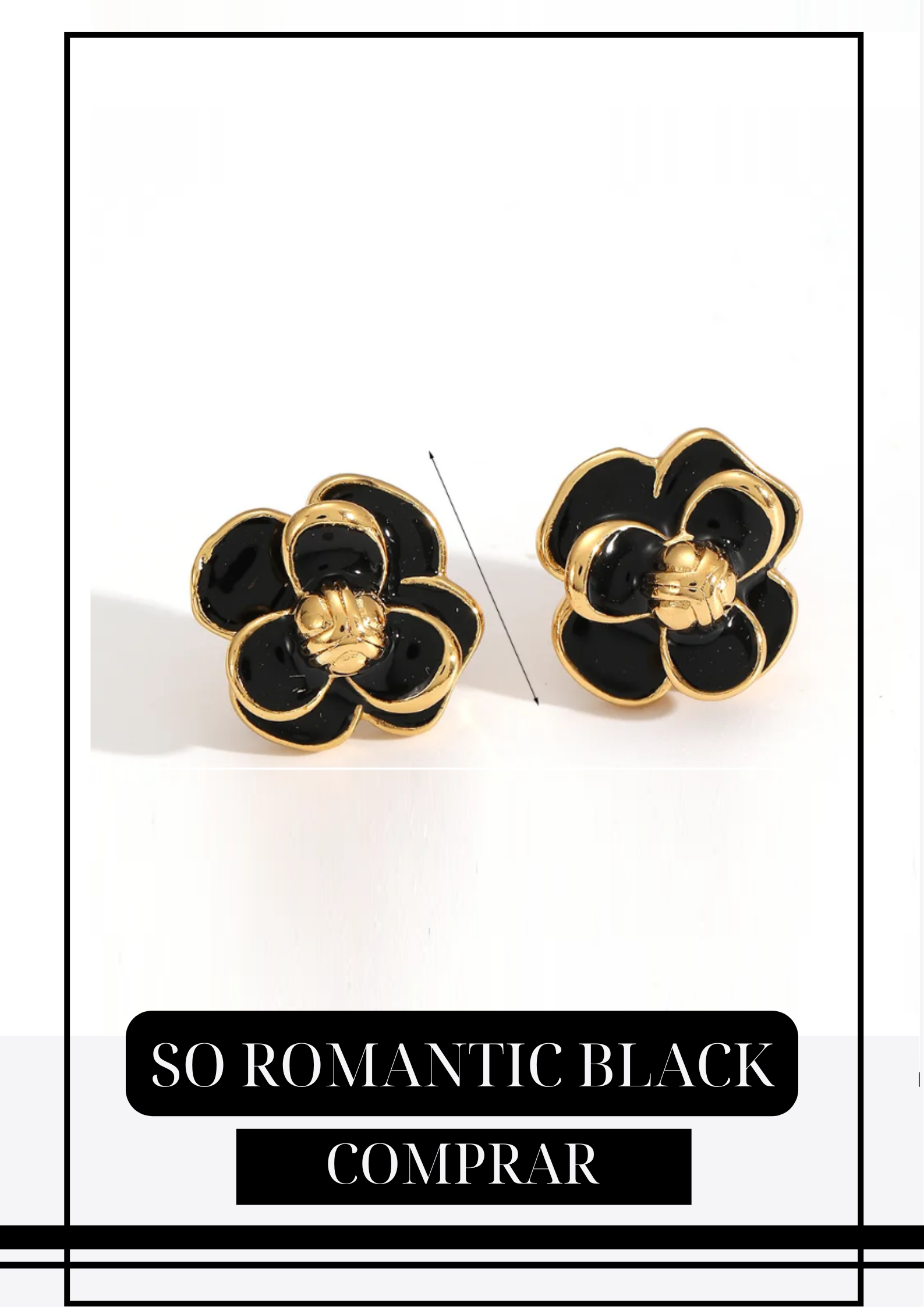 Aretes So Romantic Black