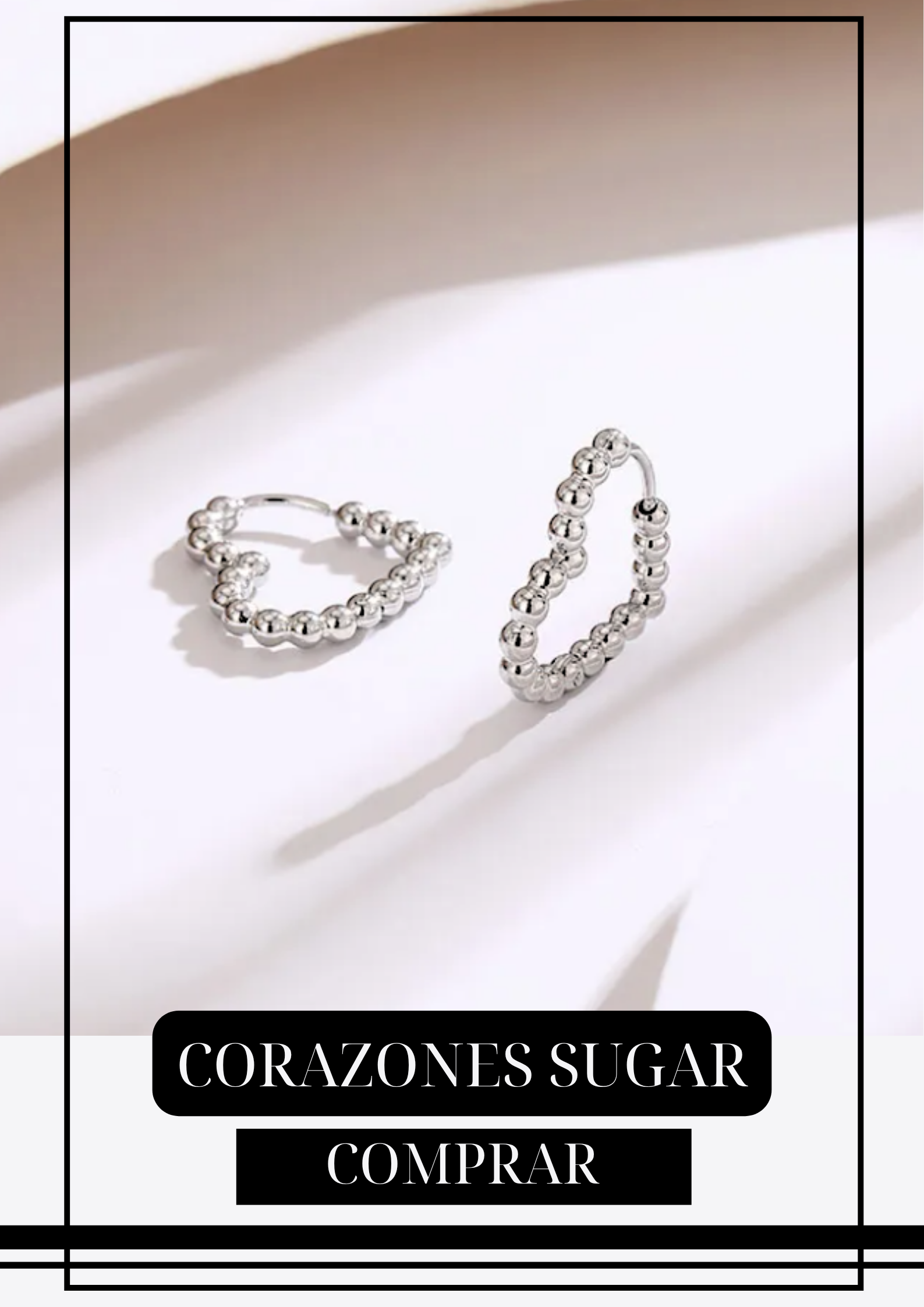 Aretes Corazones Sugar