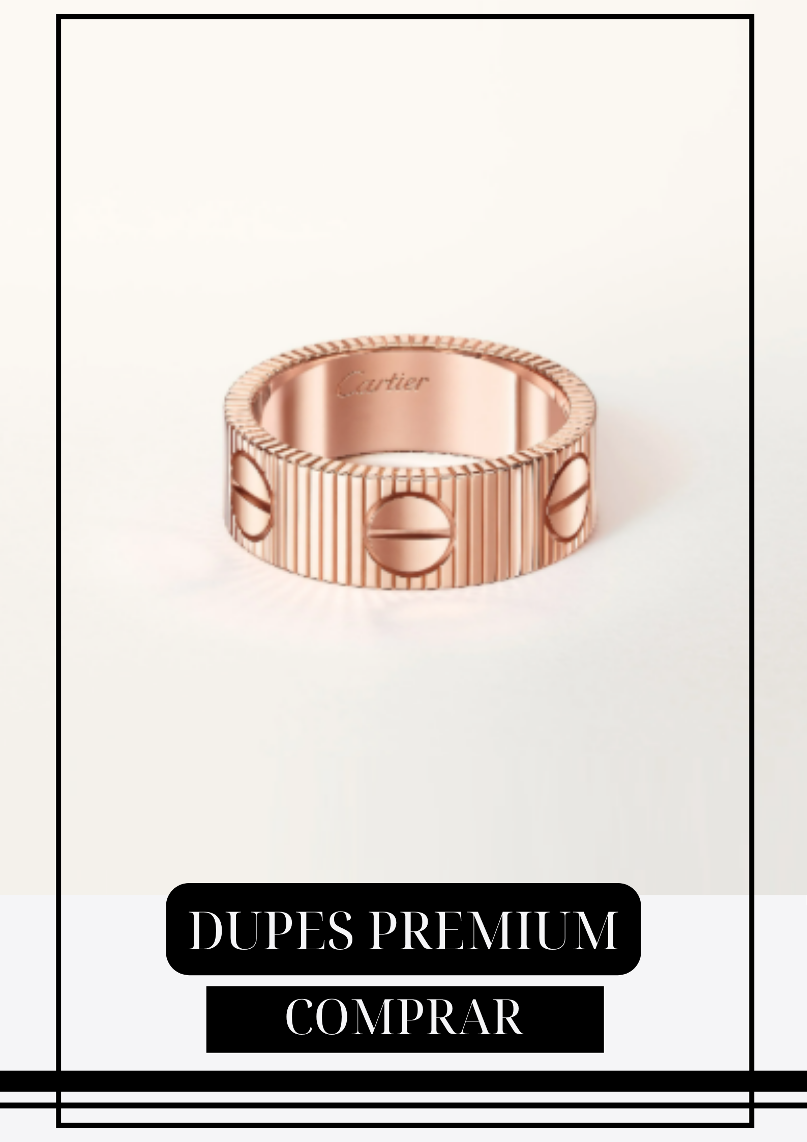 Anillo CC Oro Rosa Talla 7