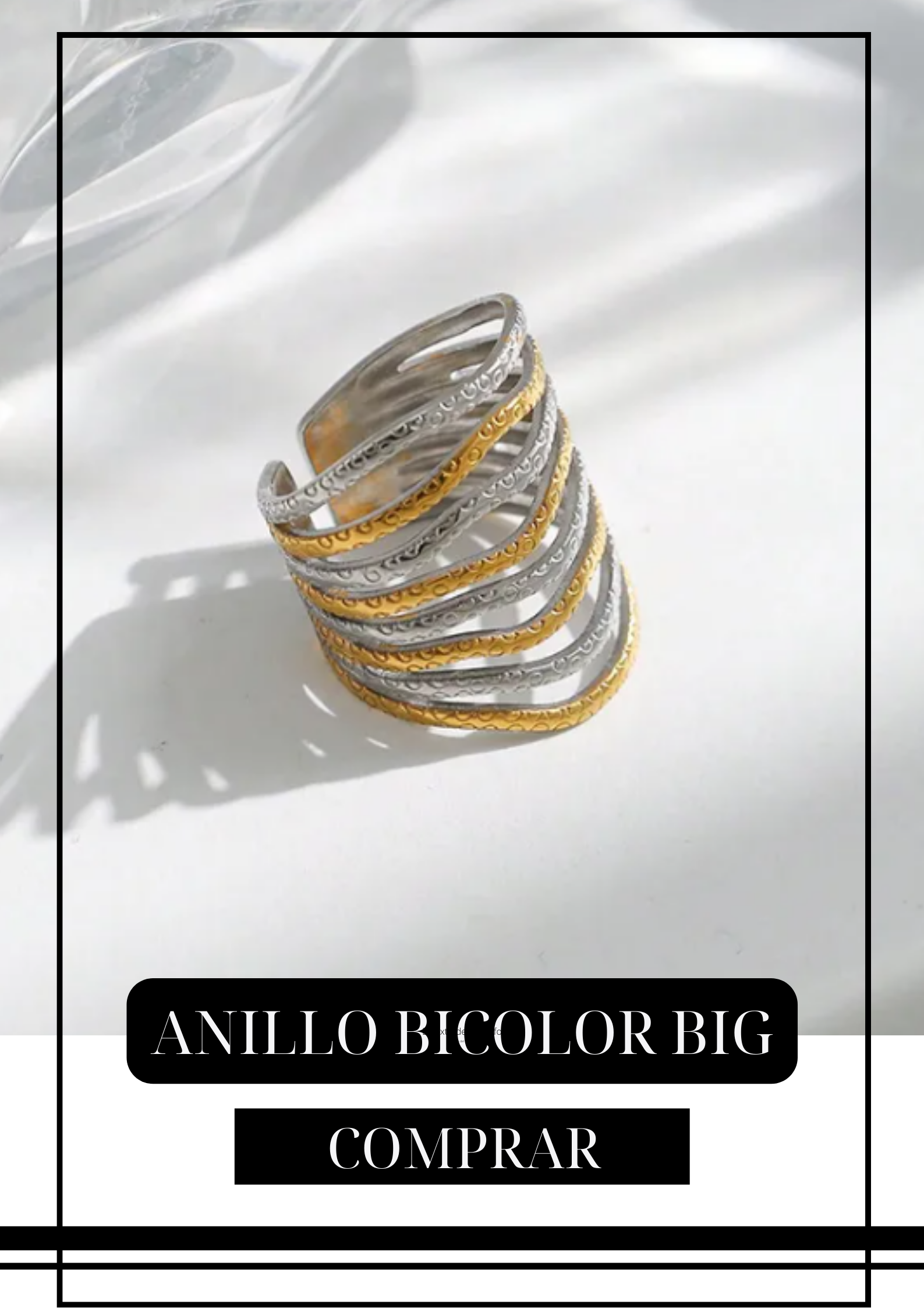 Anillo Bicolor Big