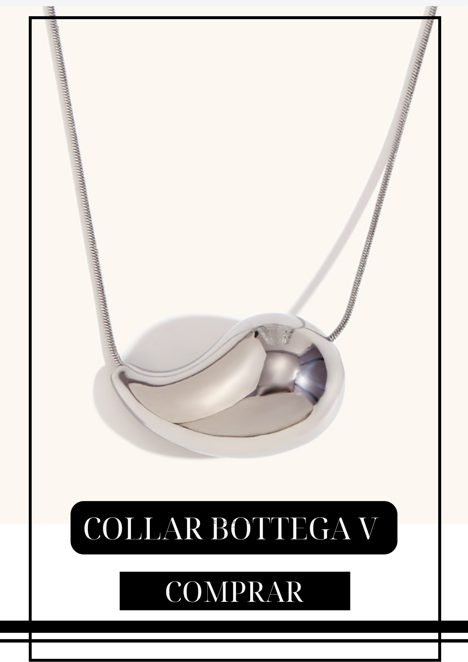 Collar Gota Plateada