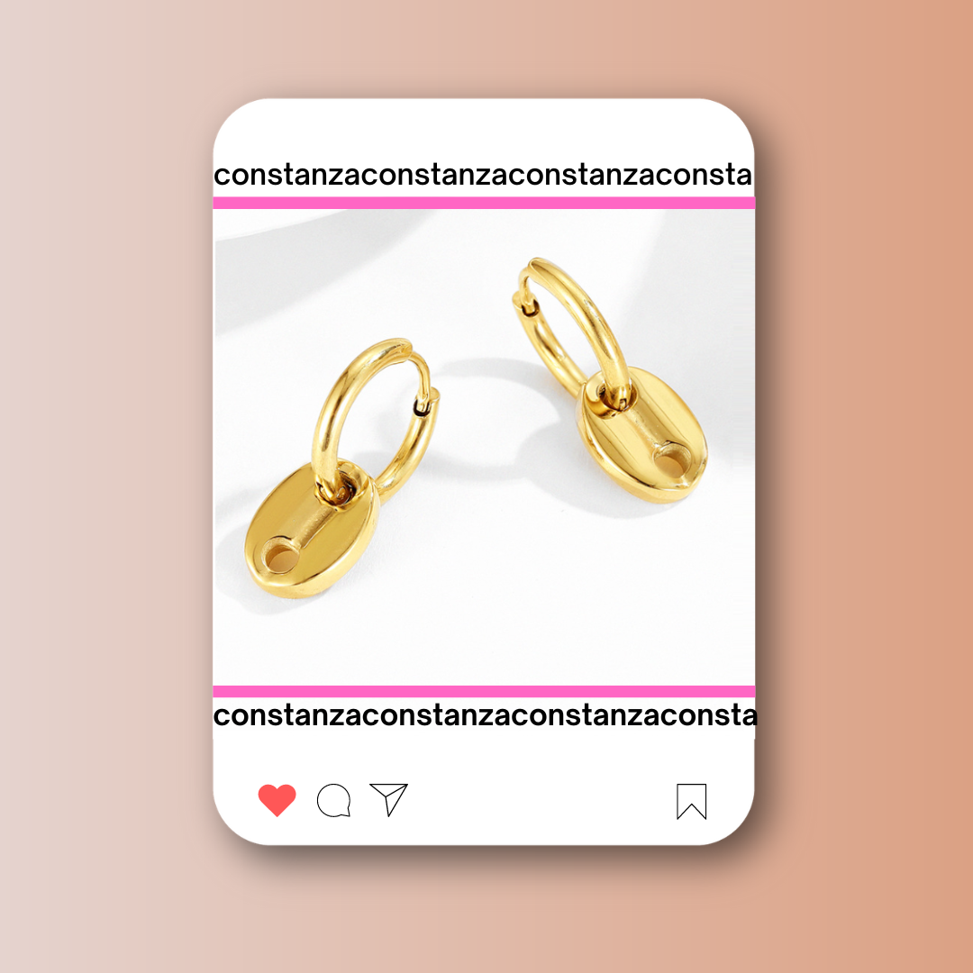 Aretes Dije Far Dorados