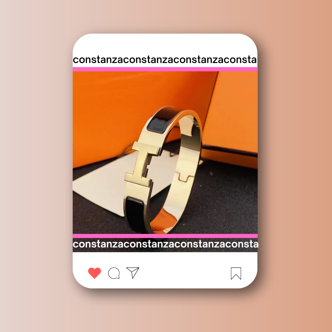 Brazalete Clic H Negro