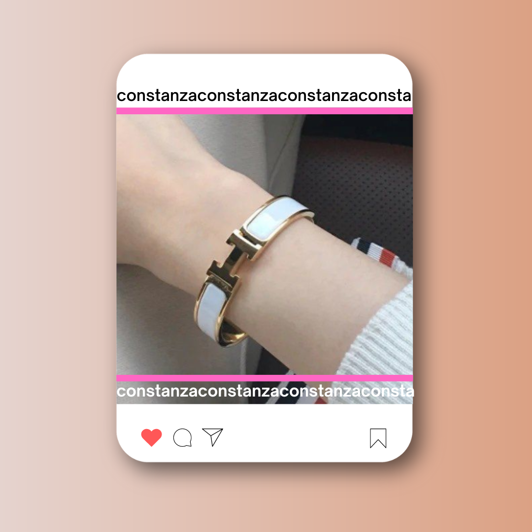 Brazalete Clic H Blanco