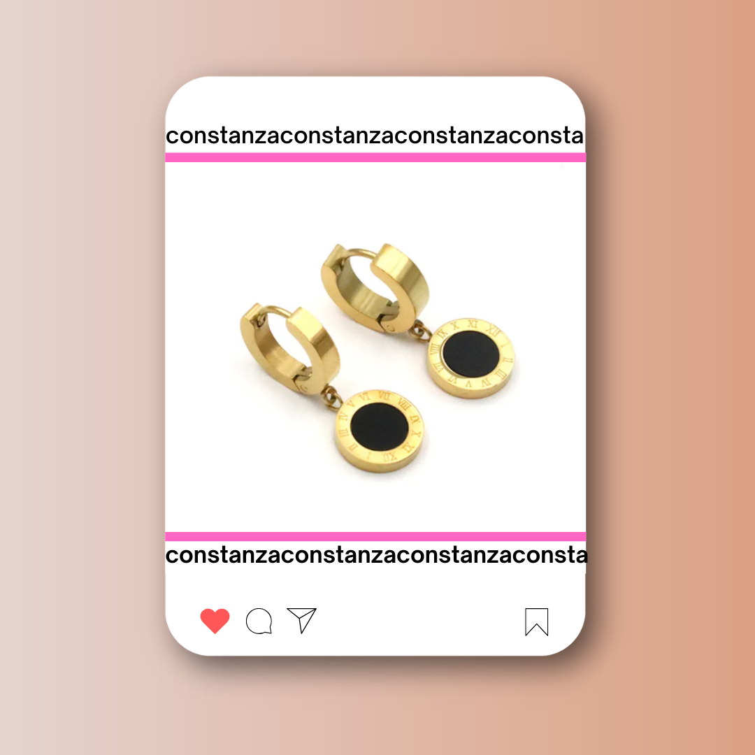 Aretes Colgantes BV Black