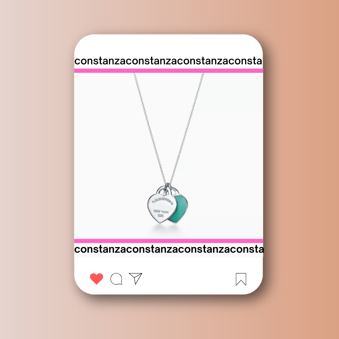 Collar Doble Placa Azul