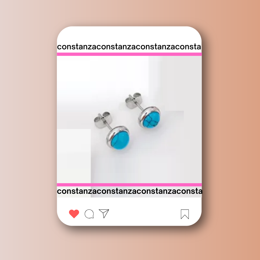 Aretes Mini Turquesa