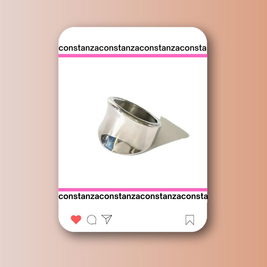 Anillo Chunky Silver Talla 8