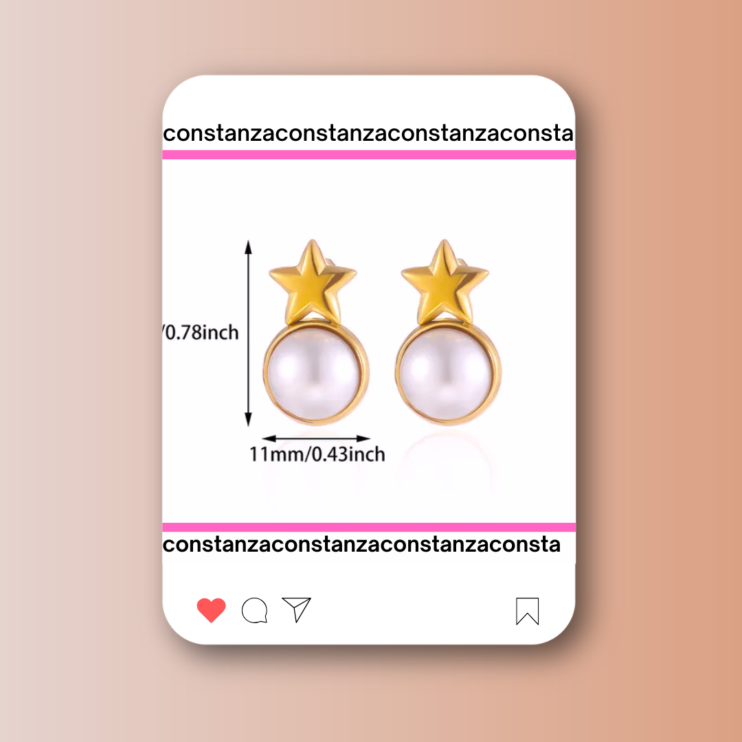 Aretes Estrellas Trendy