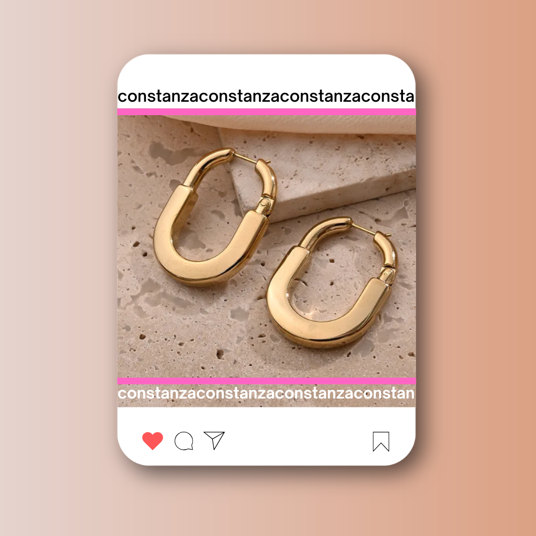 Aretes Lock Dorados