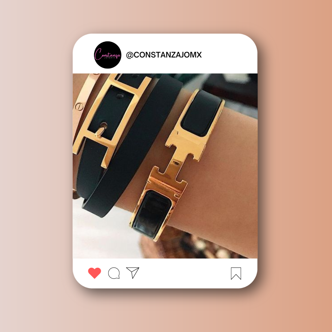 Brazalete Clic H Negro