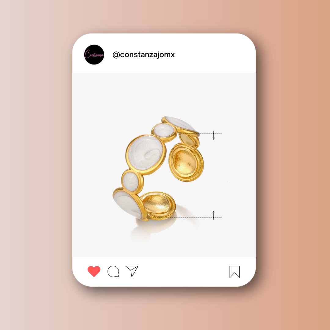 Anillo Blanco Ajustable