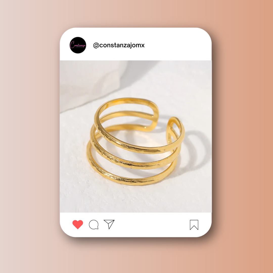 Anillo Triple Gold