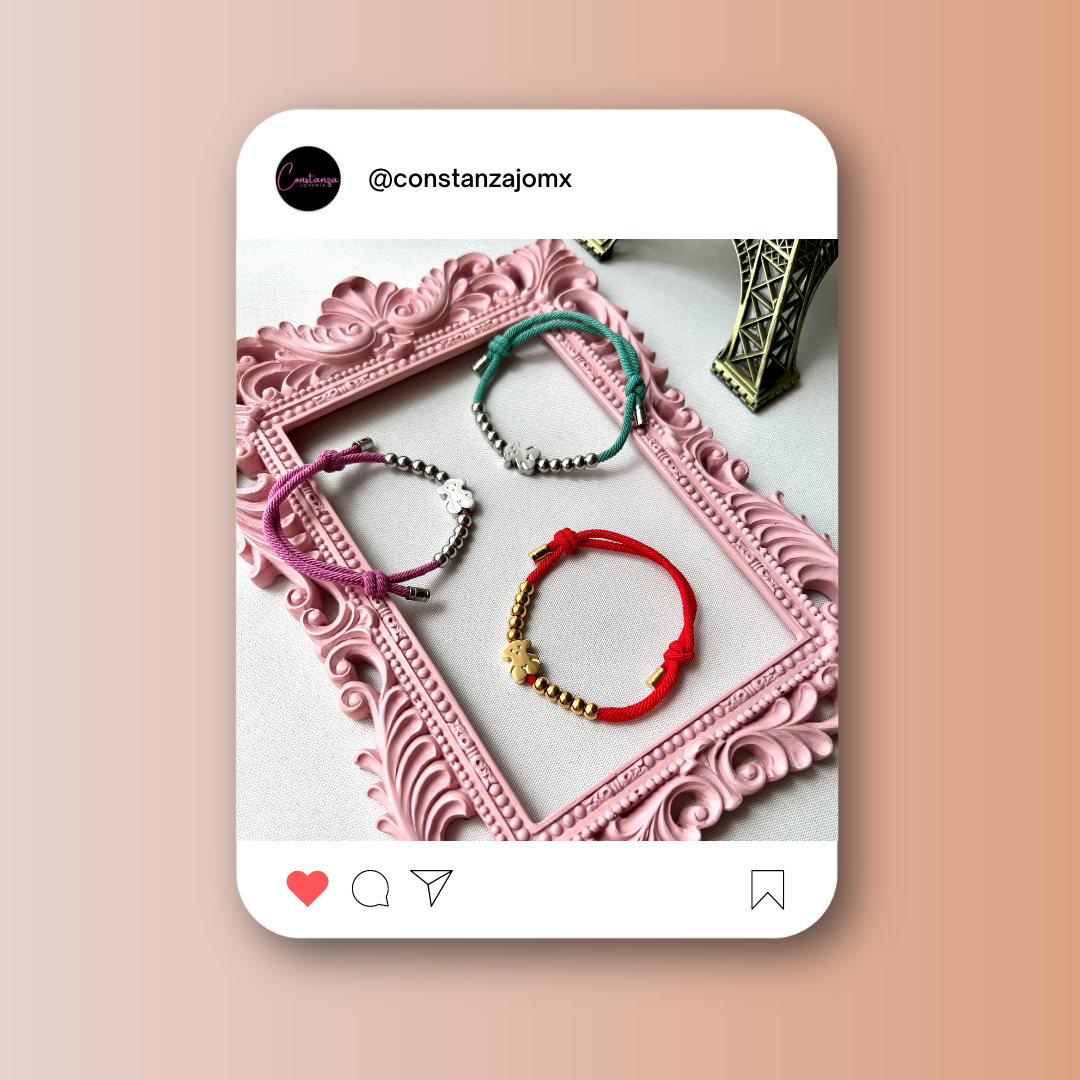 Pulsera Cordón Osito Red