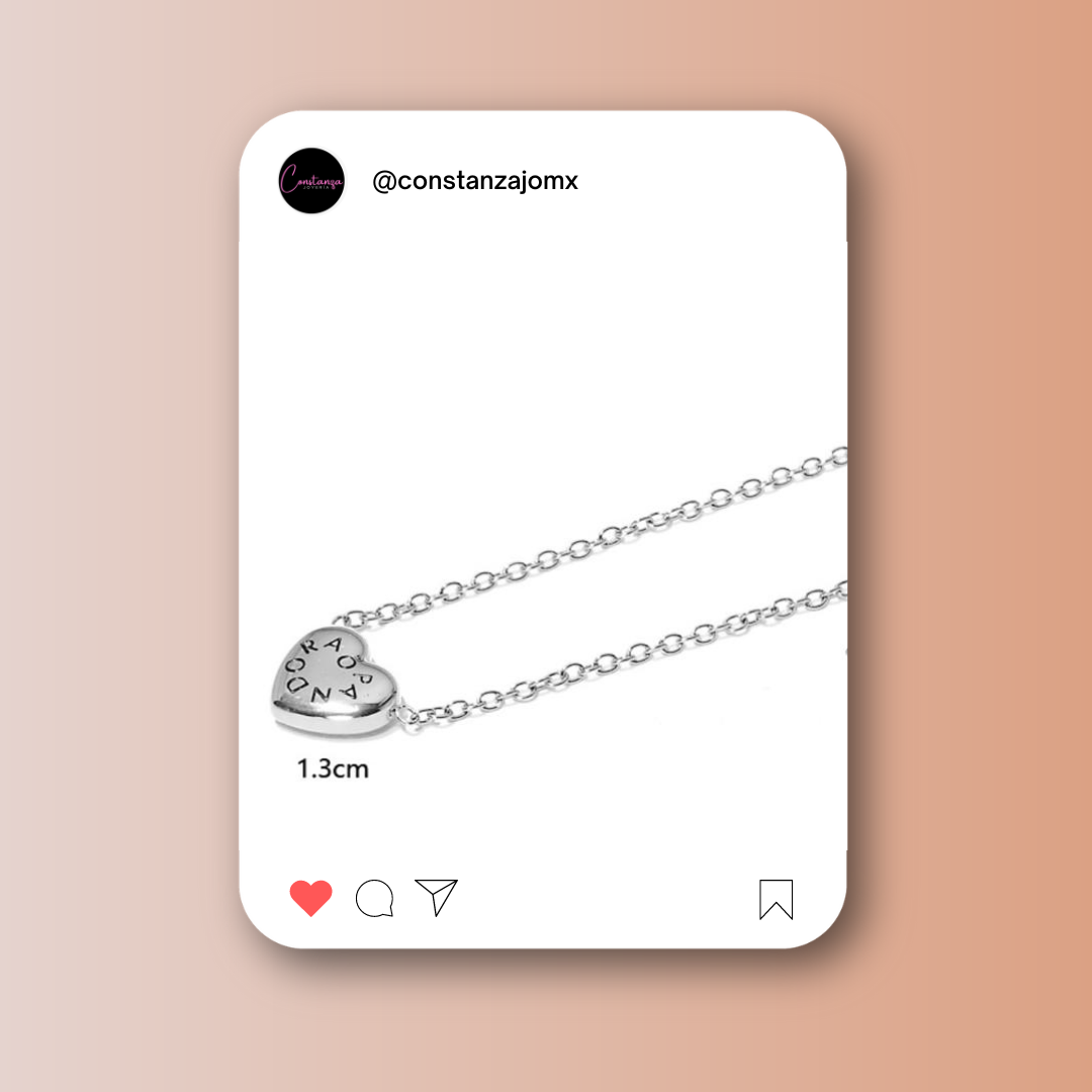 SET: Collar y Aretes Pan Plateado