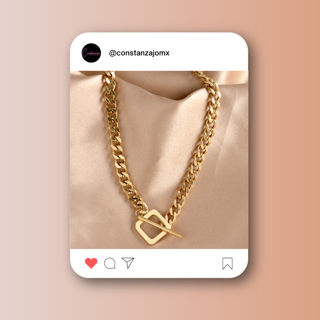 Collar Cadena Trendy Dorado