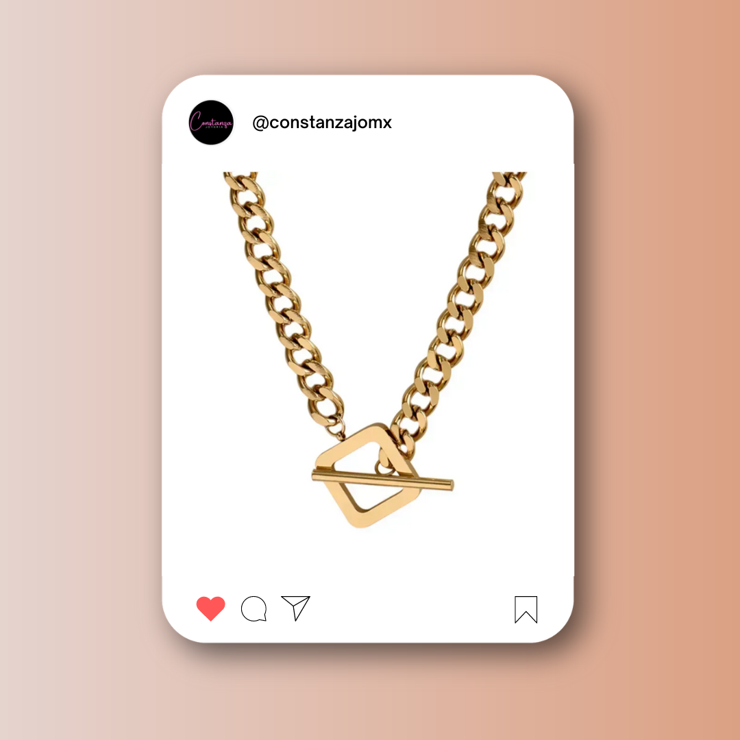 Collar Cadena Trendy Dorado