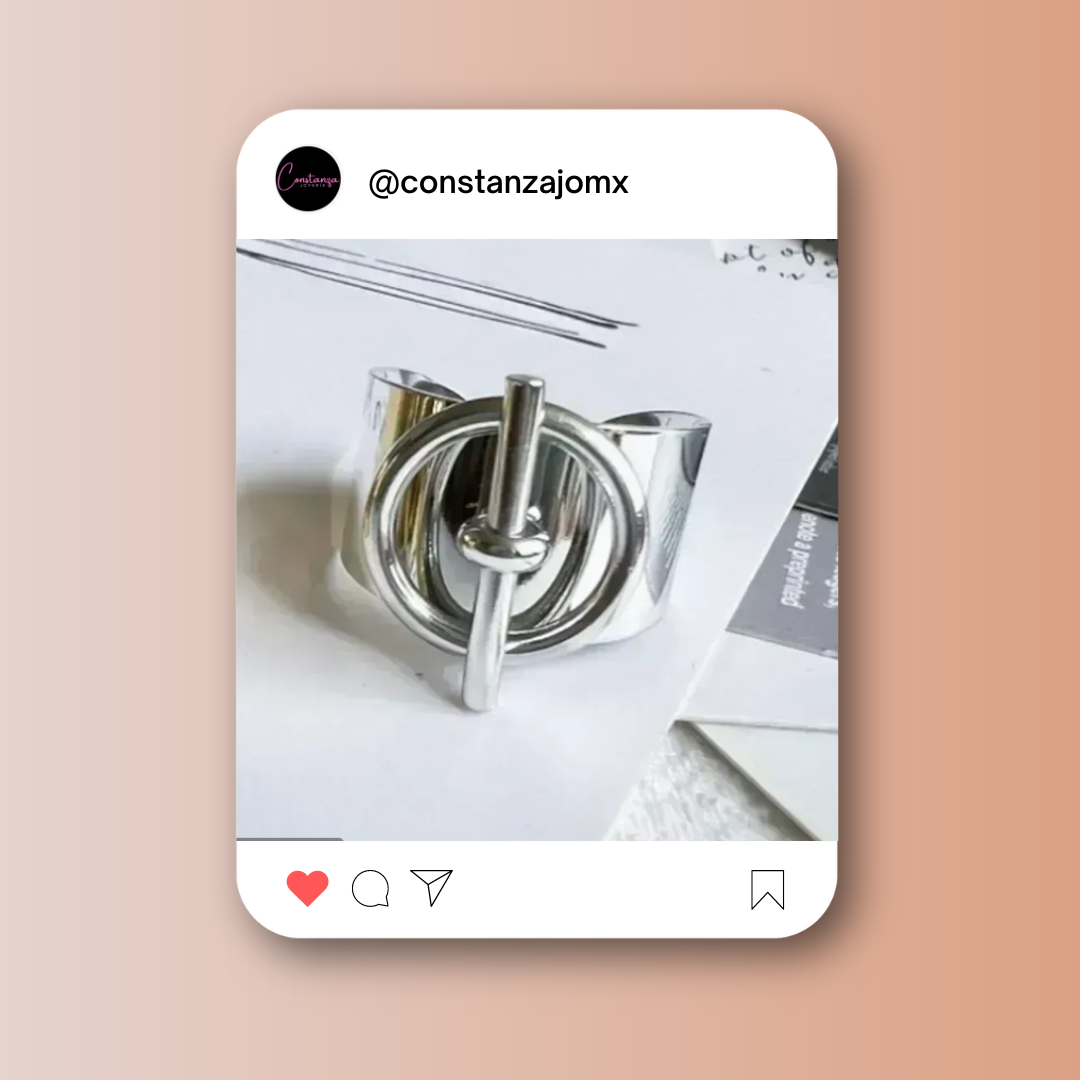 Anillo Pasador Chic! Plateado