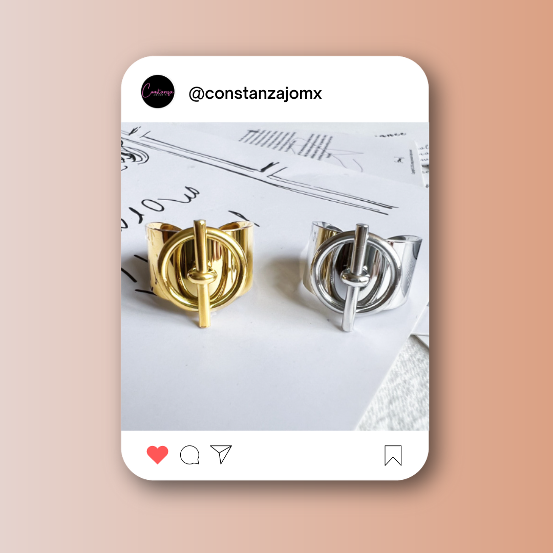 Anillo Pasador Chic! Dorado