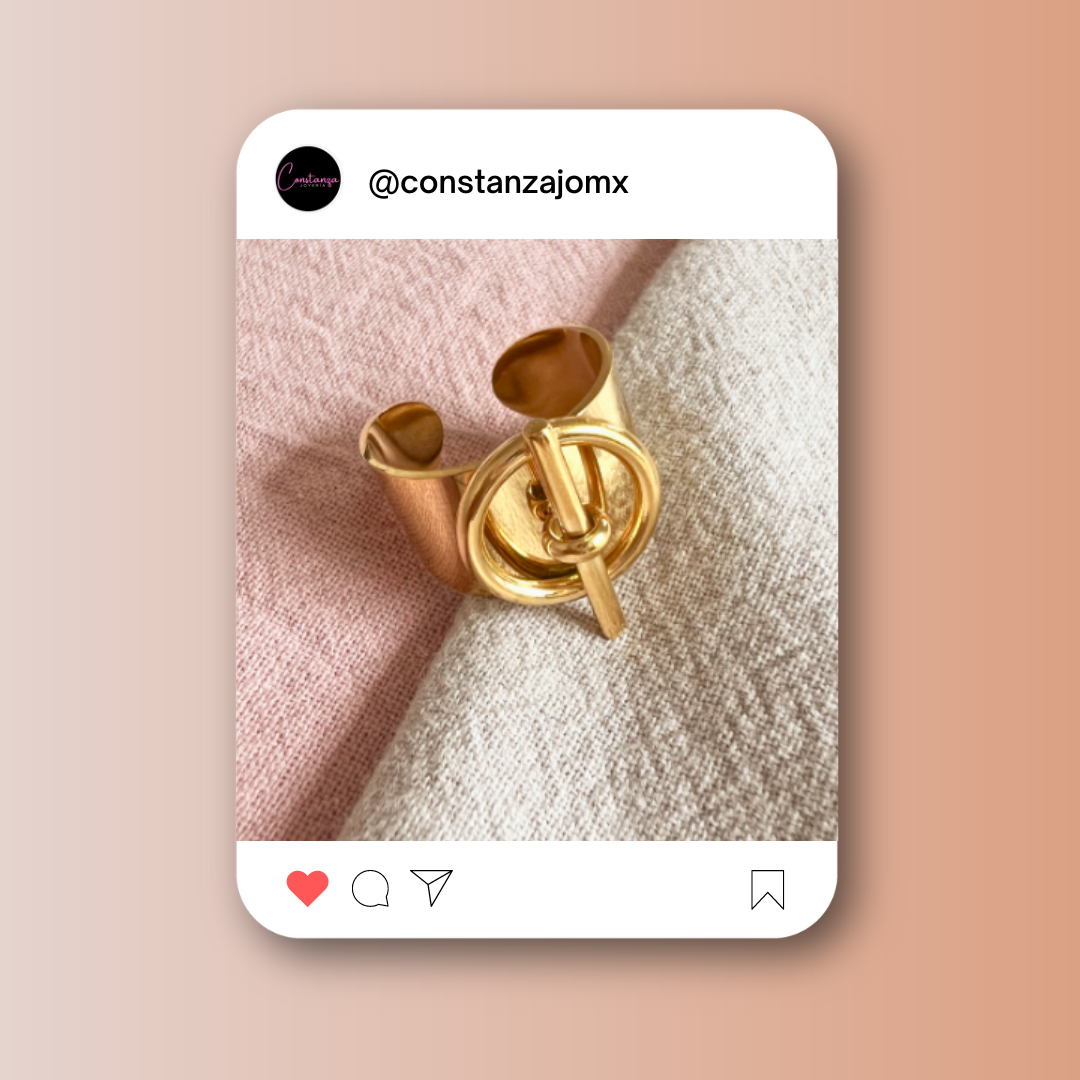 Anillo Pasador Chic! Dorado