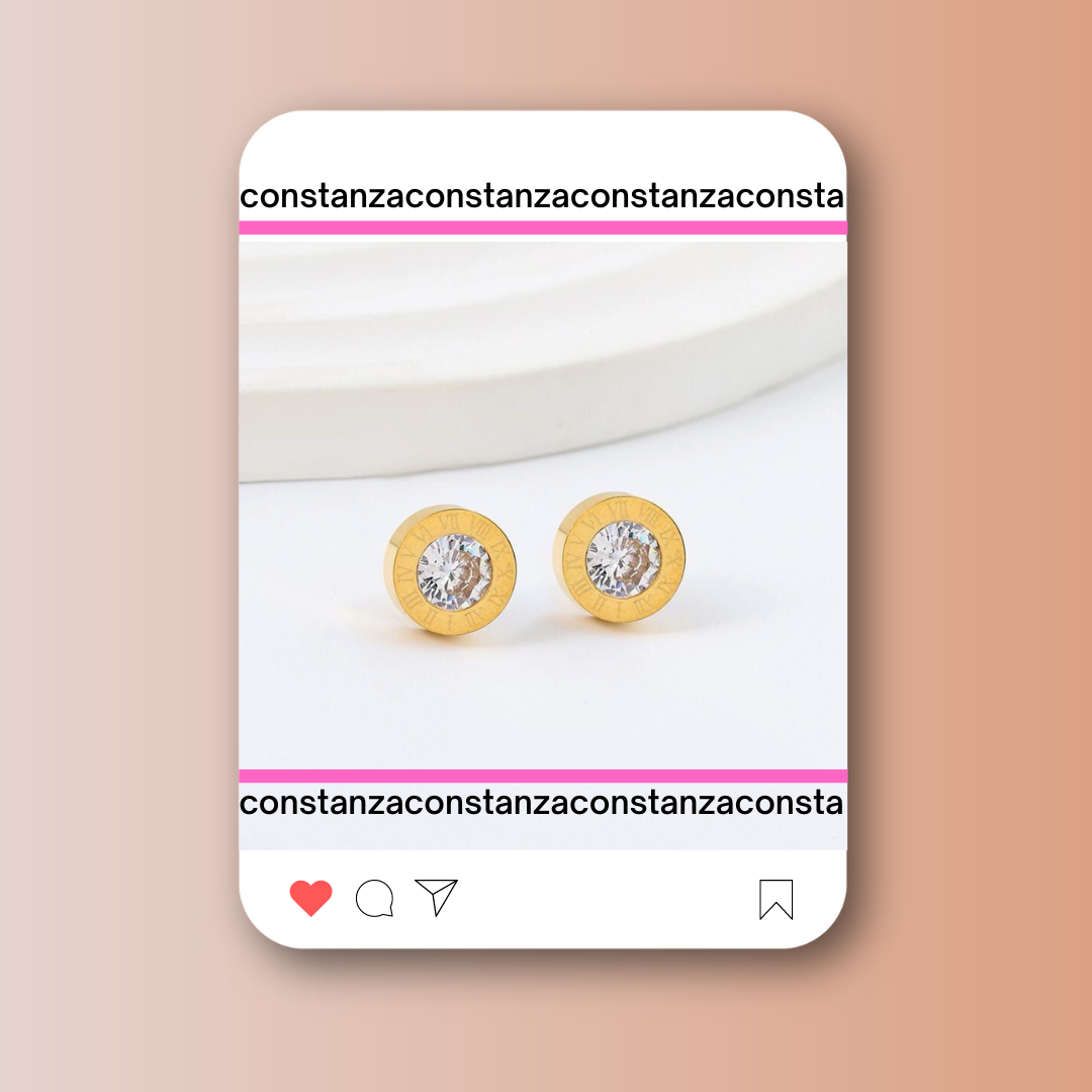 Aretes Mini BV Dorados