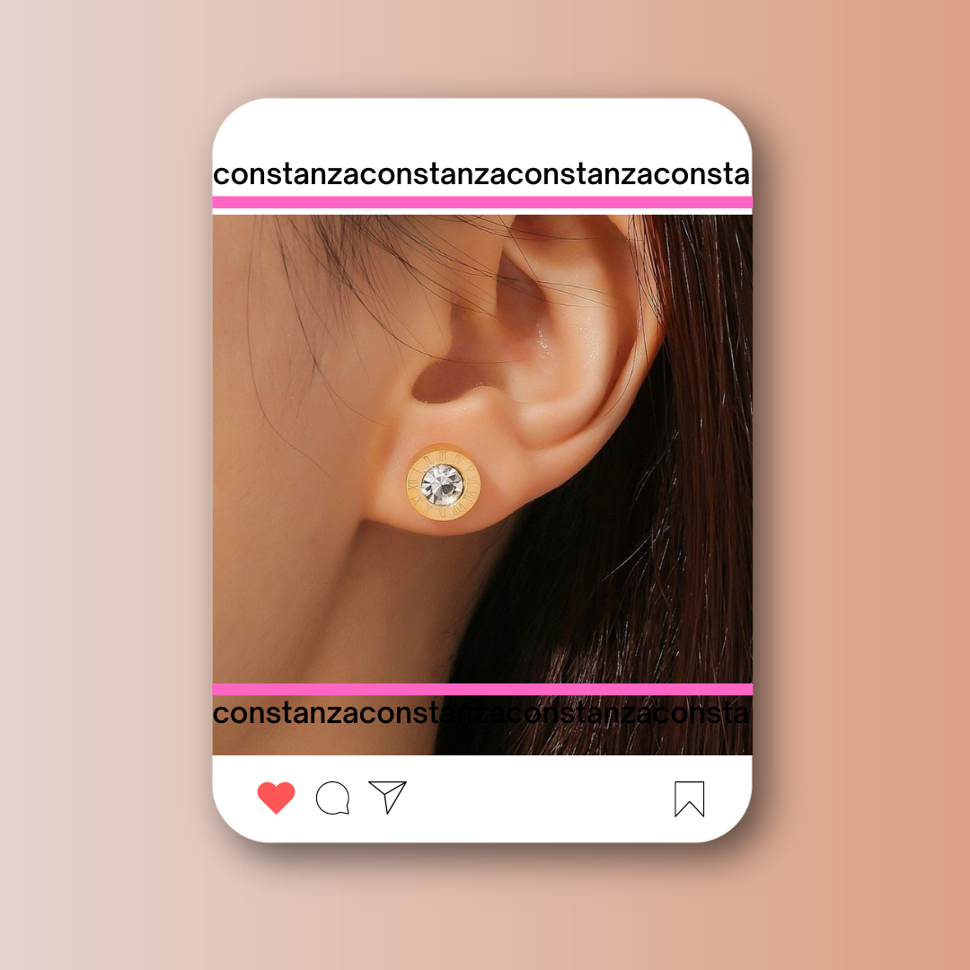 Aretes Mini BV Dorados