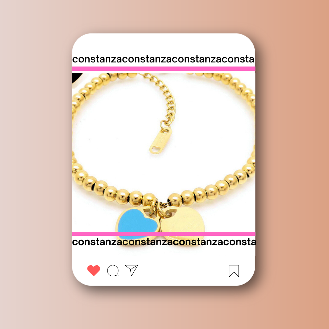 Pulsera Return Dorado Blue