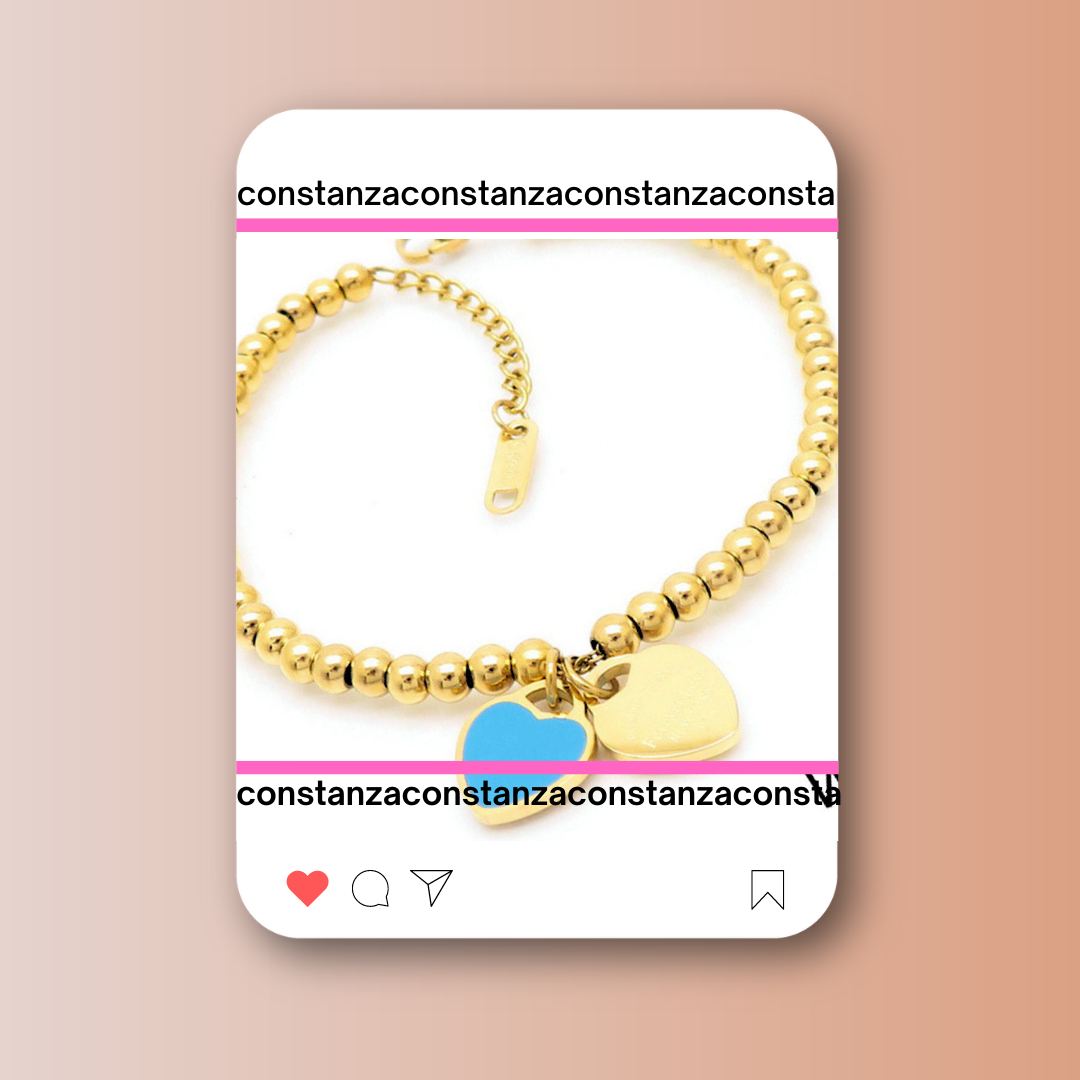Pulsera Return Dorado Blue