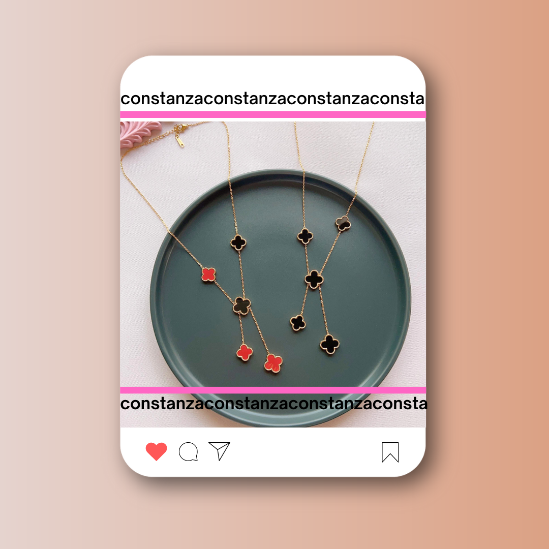 Collar Doble Vista Tréboles NR