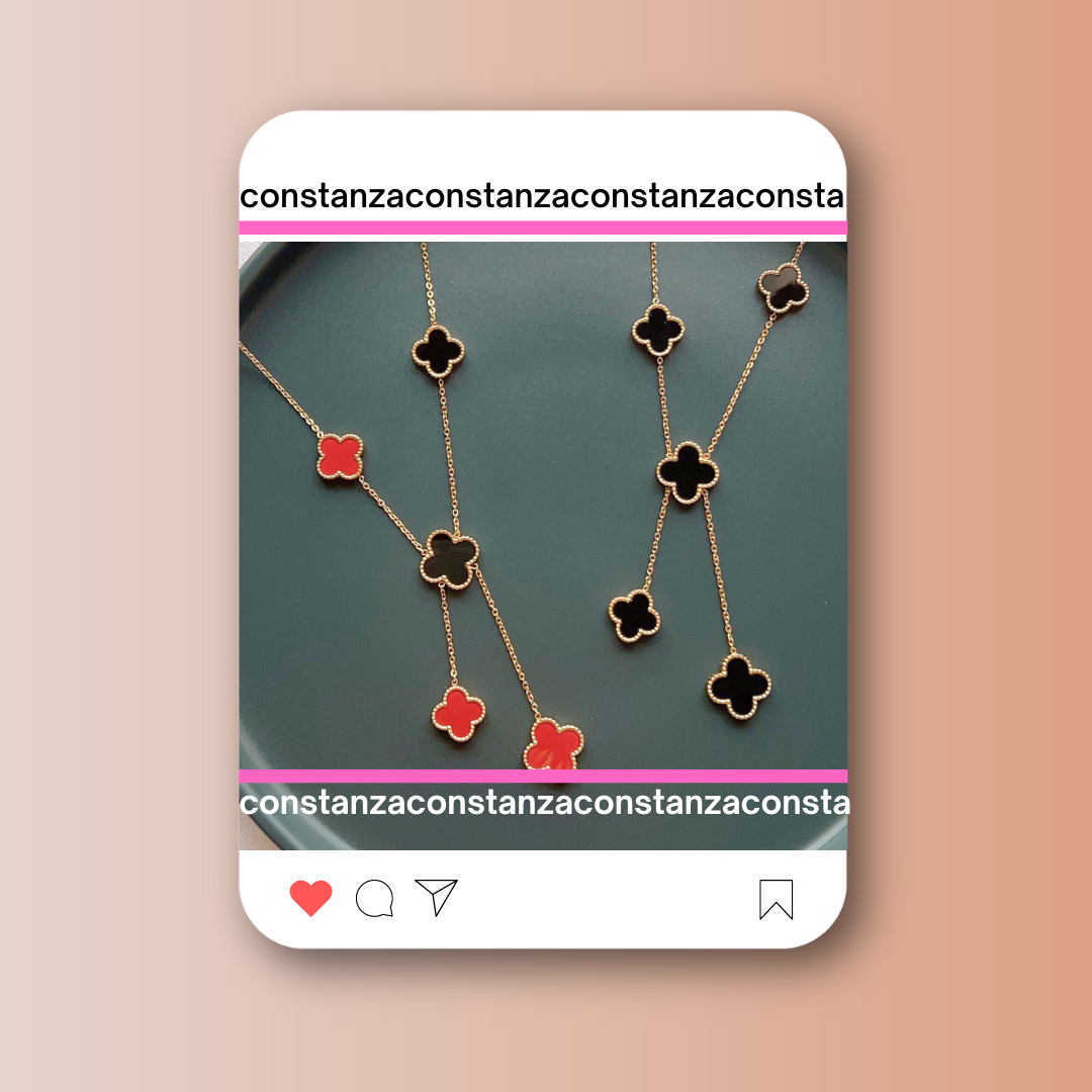 Collar Doble Vista Tréboles NR