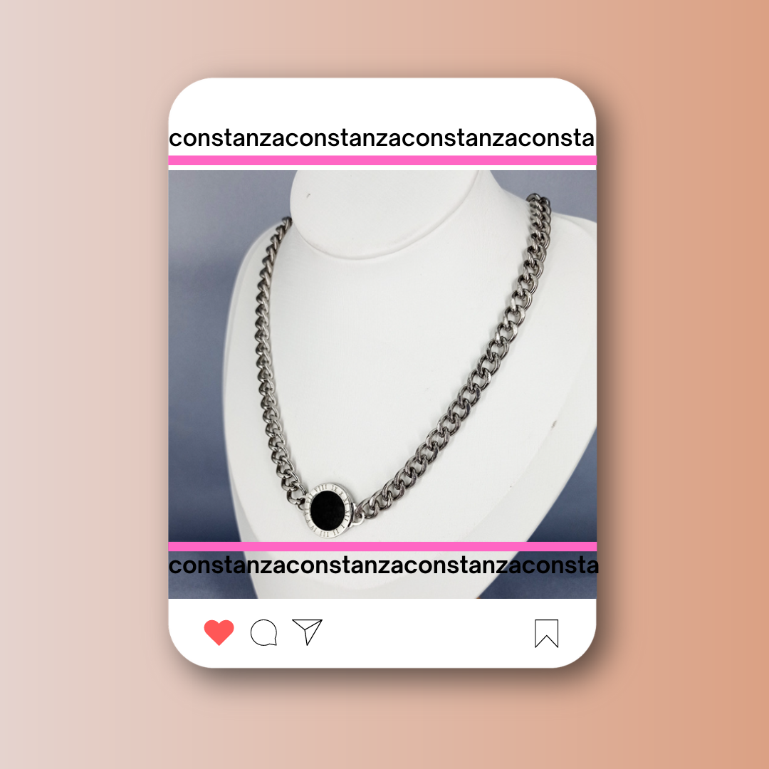 Collar BV Plateado