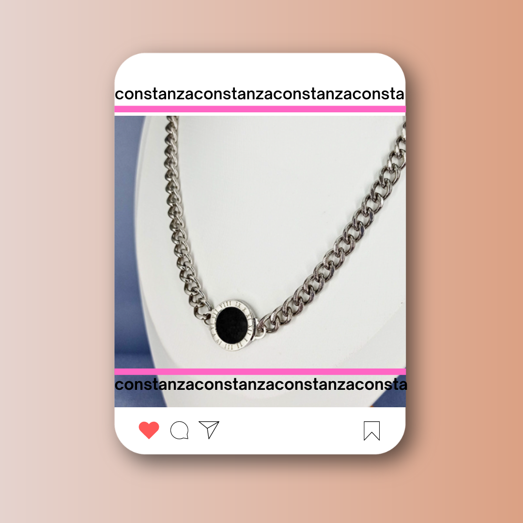 Collar BV Plateado